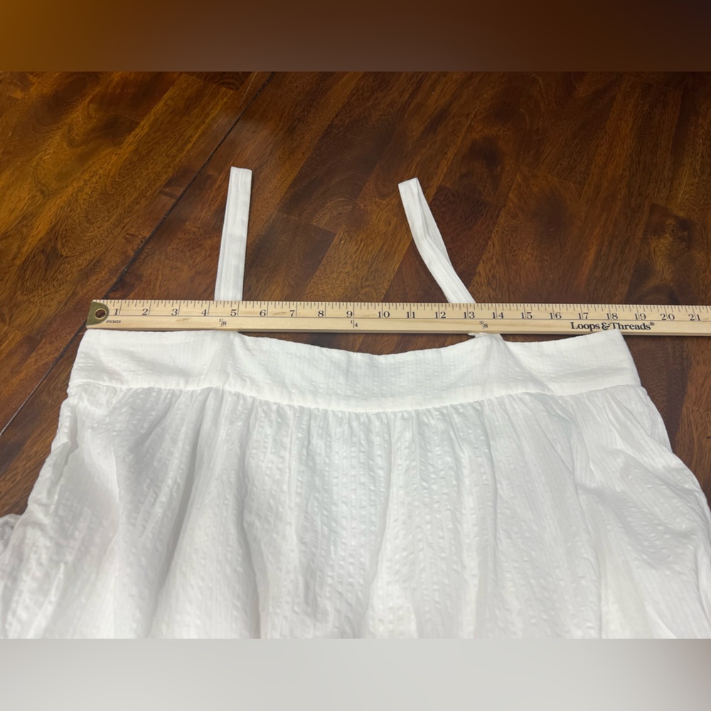 Jenni Kayne | Seersucker Summer Dress | Ivory | L - Picture 5 of 7